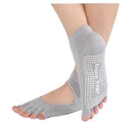 Half Backless Socks Yoga Socks Socks For Women Sport Socks Gray