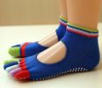 Backless Socks Yoga Socks Socks For Women Sport Socks Blue
