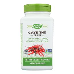 Nature's Way - Cayenne 40000 HU - 450 mg - 180 Capsules