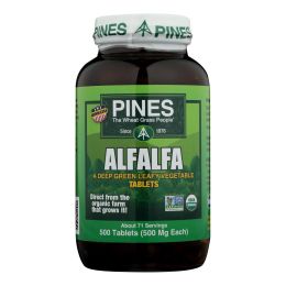 Pines International Alfalfa - Organic - Tablets - 500 Tablets