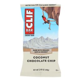 Clif Bar - Organic Coconut Chocolate Chip - Case of 12 - 2.4 oz