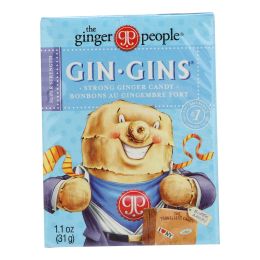 Ginger People Gingins Super Boost Candy - Case of 24 - 1.1 oz