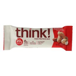 Think Products Thin Bar - Chunky Peanut Butter - Case of 10 - 2.1 oz