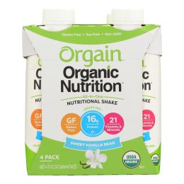 Orgain Organic Nutrition Shake - Vanilla Bean - 11 fl oz - Case of 12