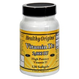 Healthy Origins Vitamin D3 - 2000 IU - 120 Softgels