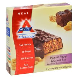 Atkins Advantage Bar Peanut Fudge Granola - 5 Bars