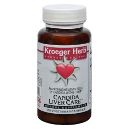 Kroeger Herb Candida Liver Care - 100 Vegetarian Capsules