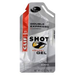 Clif Bar Clif Shot - Organic Double Expresso - Case of 24 - 1.2 oz