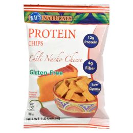 Kay's Naturals Better Balance Protein Chips Chili Nacho Cheese - 1.2 oz - Case of 6