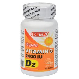 Deva Vegan Vitamins - Vitamin D - 2400 IU - 90 Tablets
